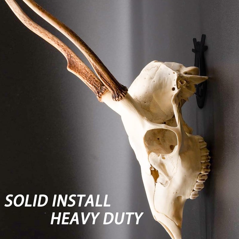 VMSIXVM European Deer Skull Mount Hanger, Euro Wall Mount Hanger for Deer Head, Pronghorn and Other Smaller Animals, Skull Wall Hooker with Easy Installation Kit for Indoor Outdoor - Image 5